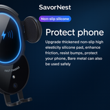 SavorNest™ AutoGrip Wireless Car Charger Mount – 10W Fast Charging