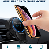 SavorNest™ AutoGrip Wireless Car Charger Mount – 10W Fast Charging
