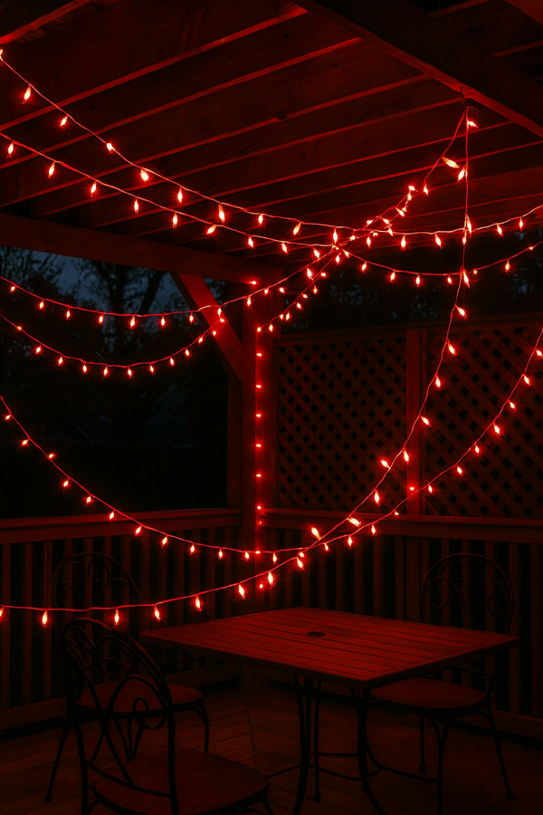 SavorNest™ AuroraSpark LED Fairy Light Set – 12 Pack (Red Glow)
