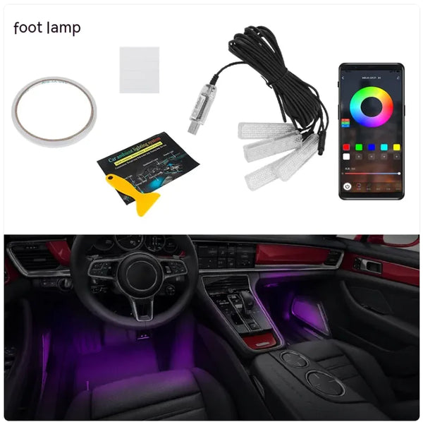 SavorNest™ DriveGlow Ambient Light Strip – RGB Sync Edition