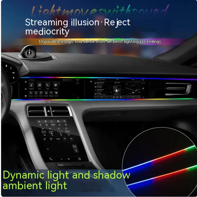 SavorNest™ DriveGlow Ambient Light Strip – RGB Sync Edition