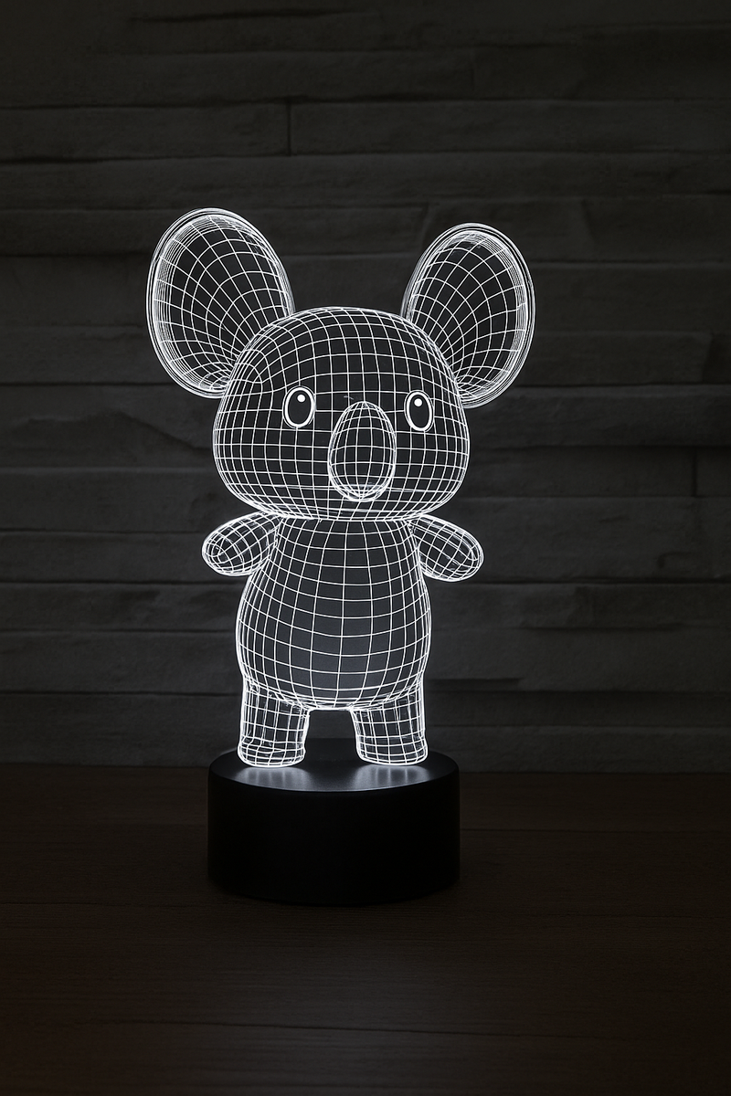 SavorNest™ Koala Night Light – Remote Control 3D Illusion Lamp (CLEARANCE)