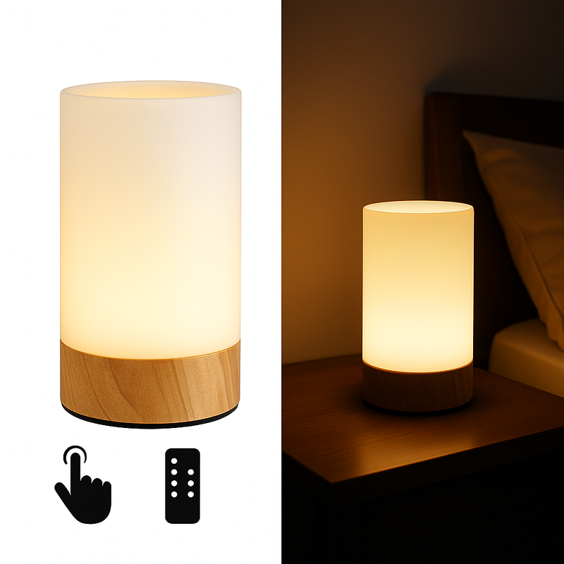 SavorNest™ LumaTouch Ambient Lamp – Remote Control | 3-Color Warmth