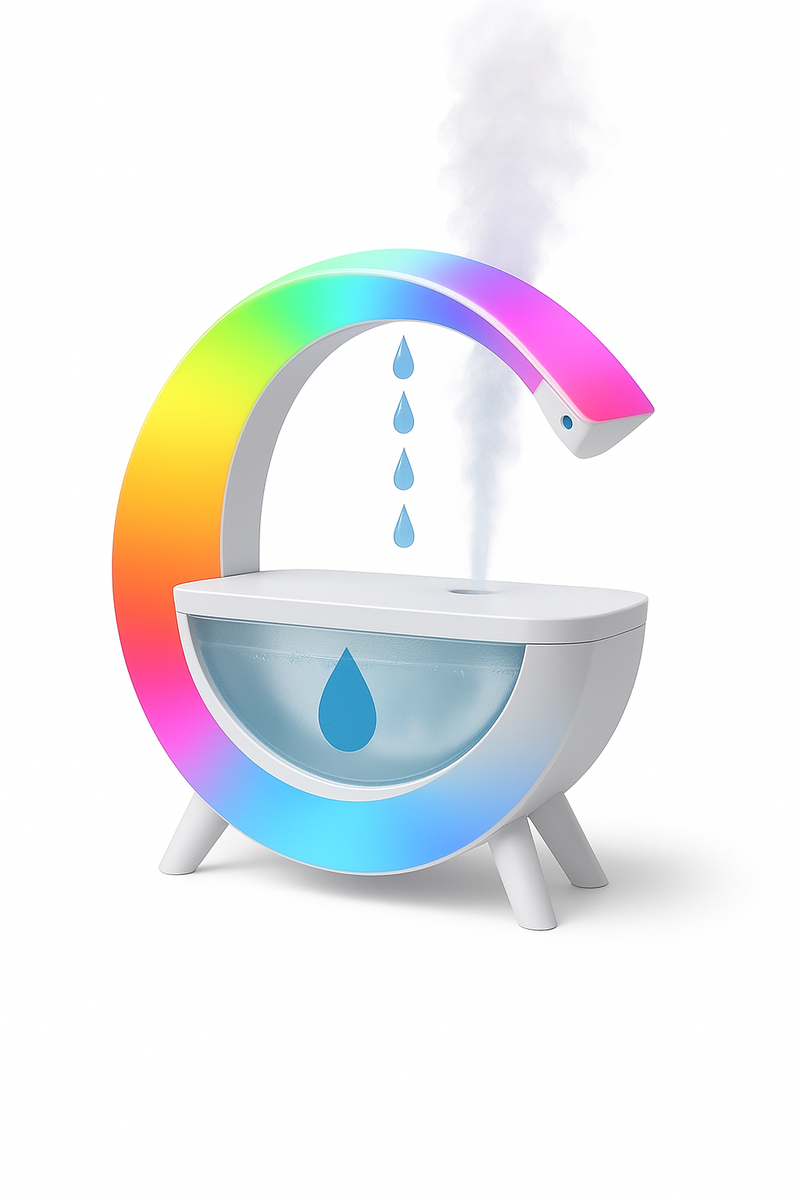 SavorNest™ HaloMist Anti-Gravity Humidifier – RGB Light | Air + Ambience