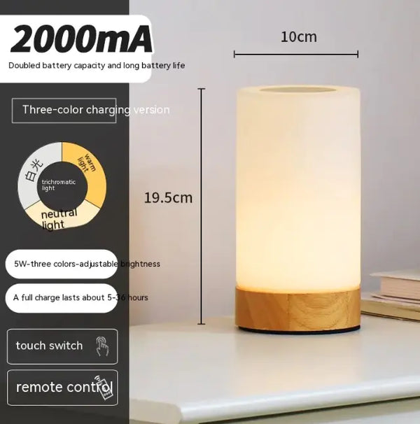SavorNest™ LumaTouch Ambient Lamp – Remote Control | 3-Color Warmth