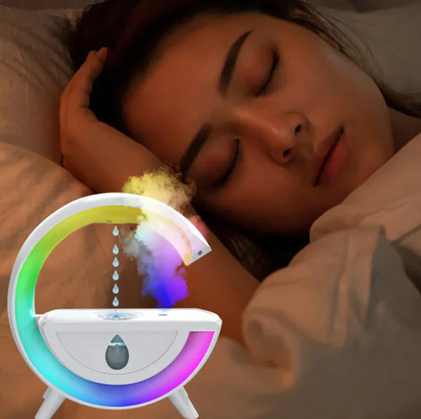 SavorNest™ HaloMist Anti-Gravity Humidifier – RGB Light | Air + Ambience