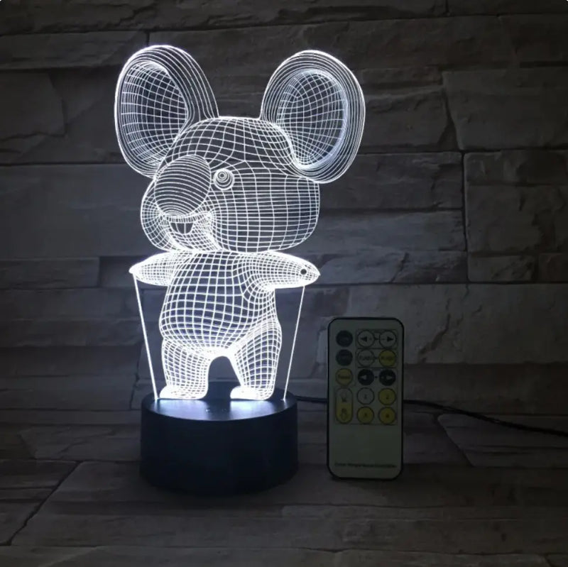 SavorNest™ Koala Night Light – Remote Control 3D Illusion Lamp (CLEARANCE)